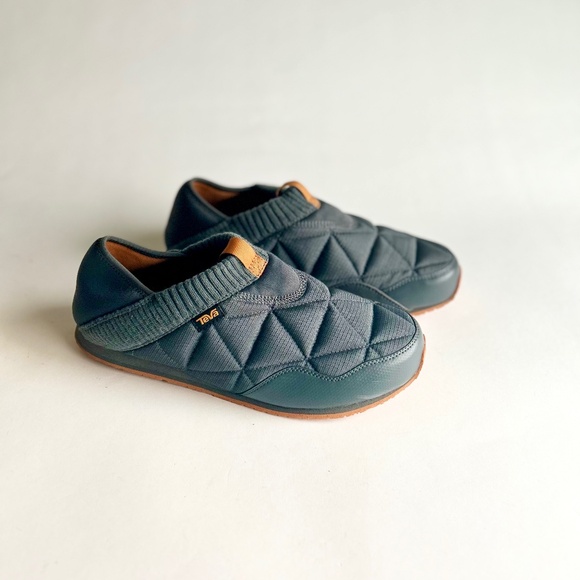 Men’s Teva Dark Shadow Textile Leather Rubber Outsole Sneakers Mules size 11 - Picture 1 of 15